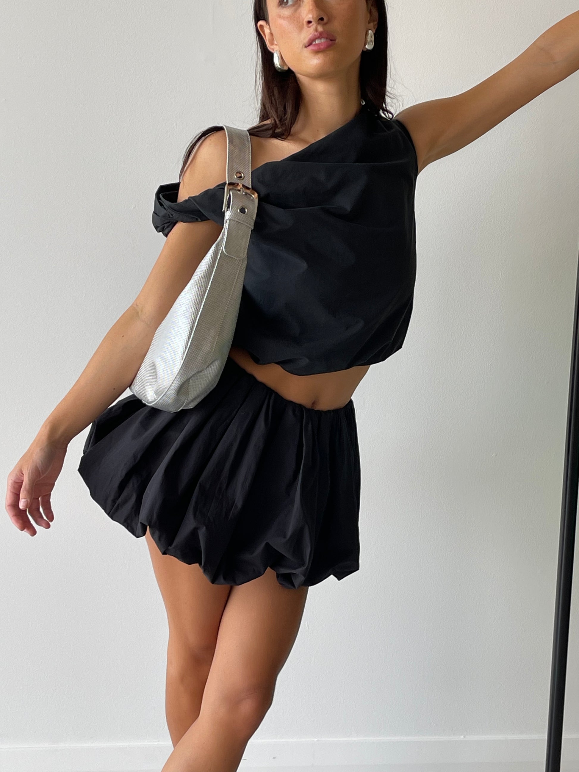 BALLOON SKIRT BLACK