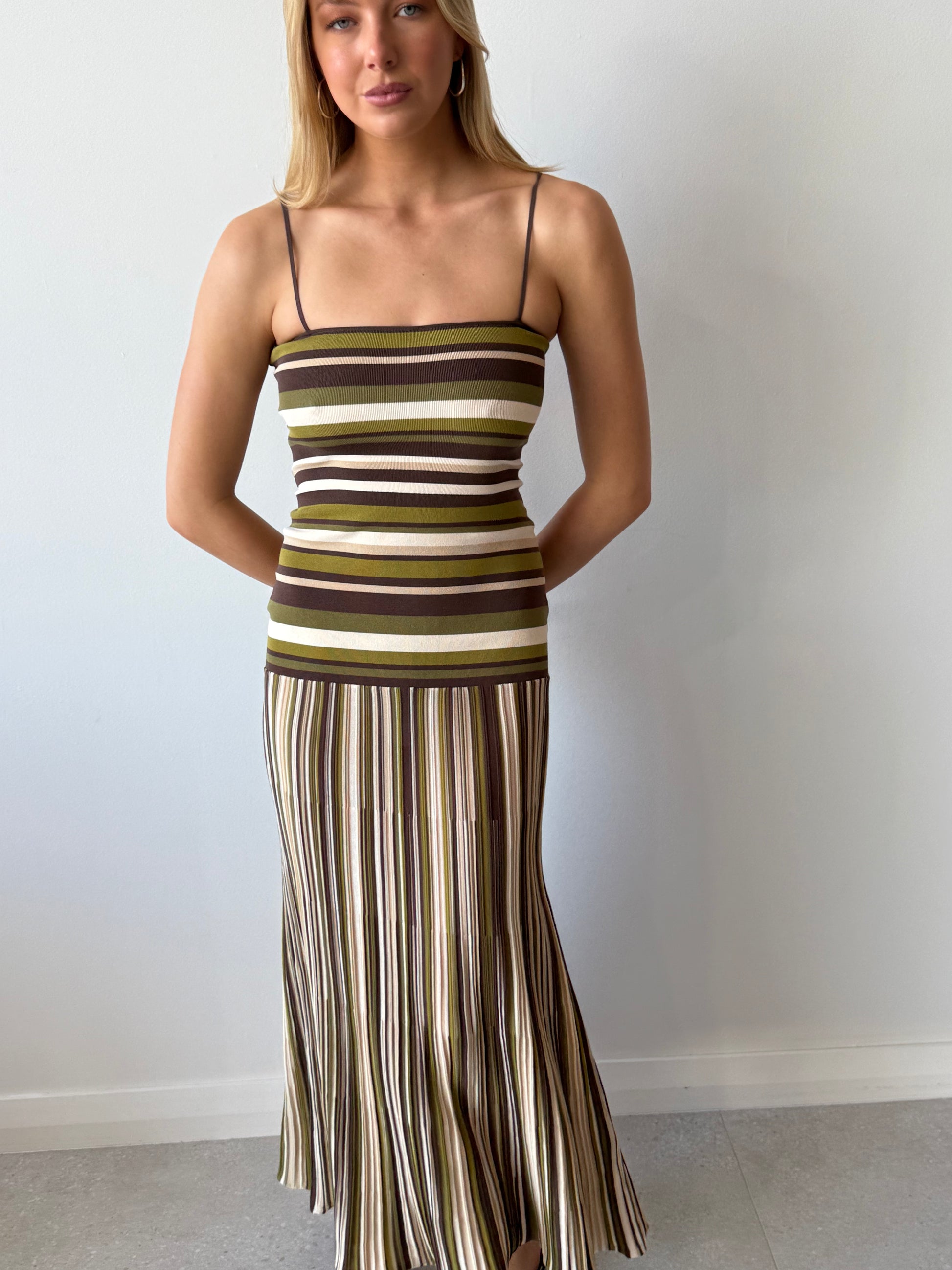 ESSENIA KNIT DRESS ESPRESSO PINE