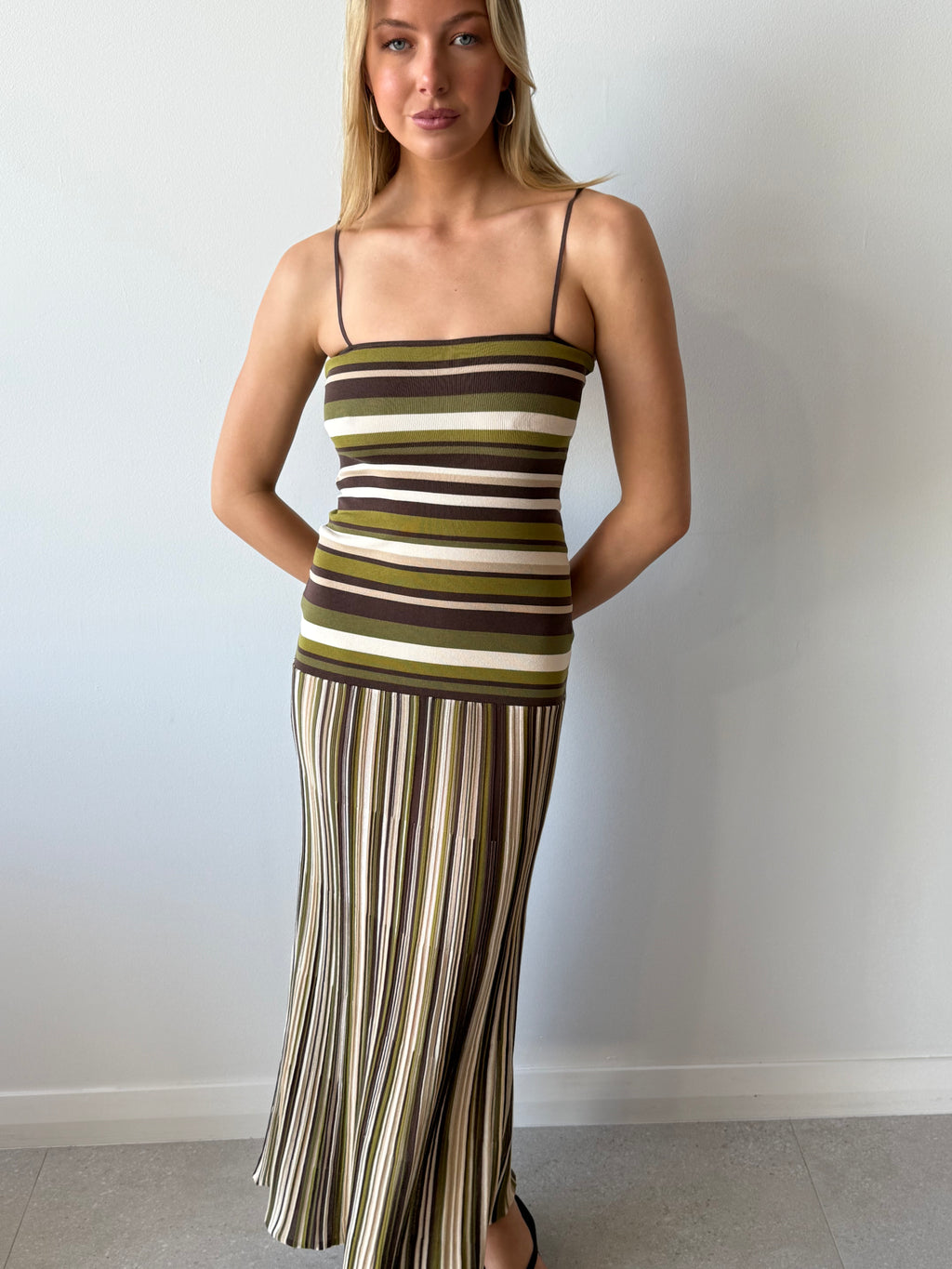 ESSENIA KNIT DRESS ESPRESSO PINE