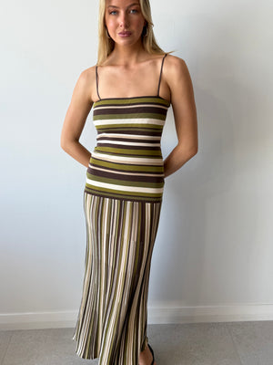 ESSENIA KNIT DRESS ESPRESSO PINE