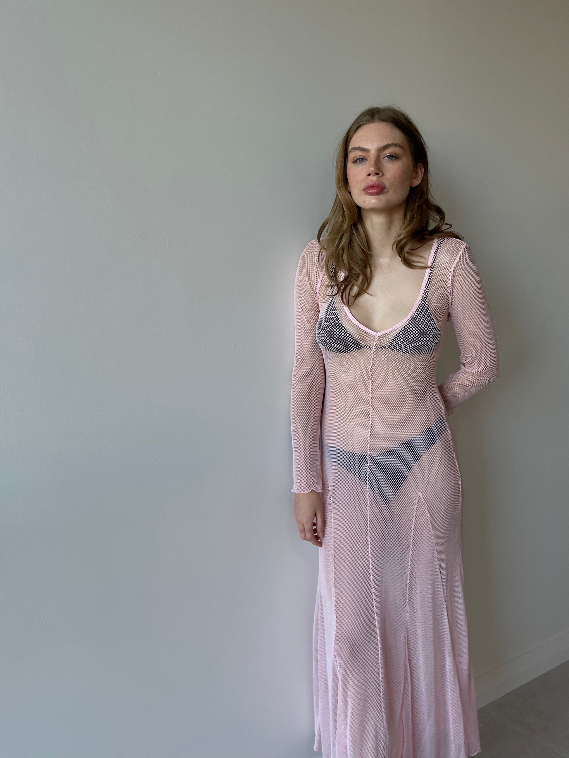 RETE DRESS PINK