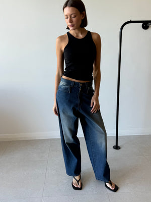 BACK TROUSERS DARK BLUE