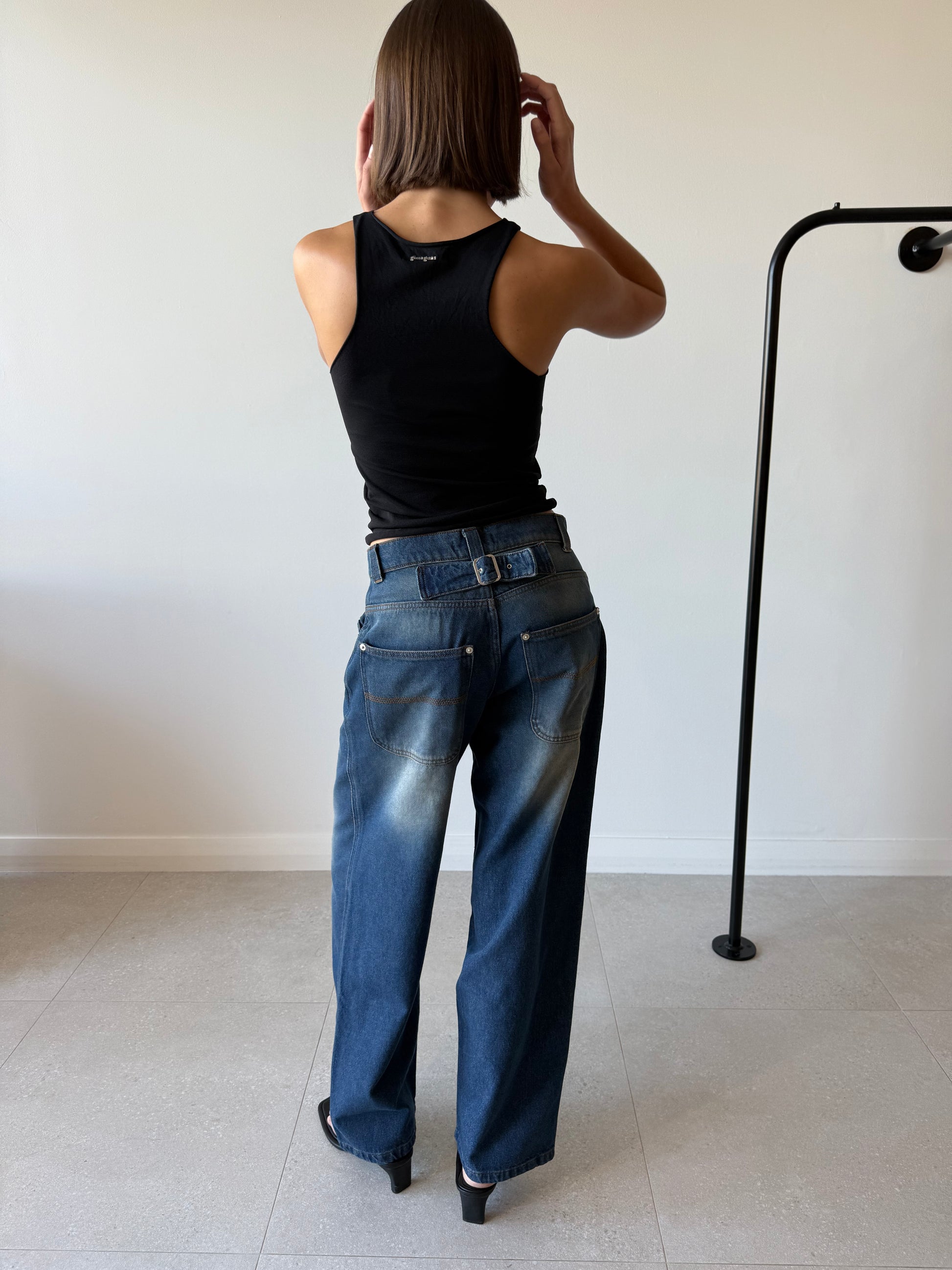 BACK TROUSERS DARK BLUE