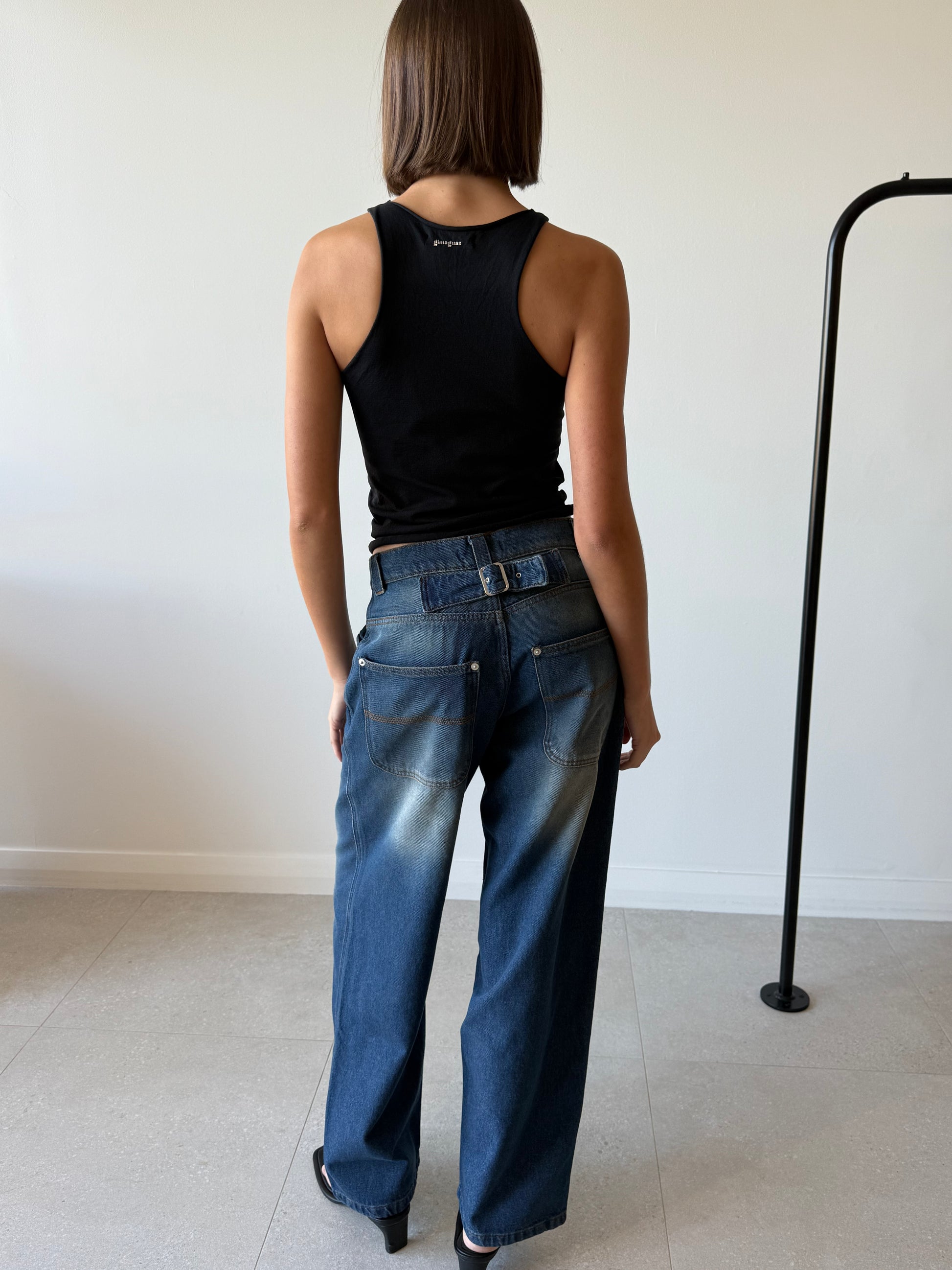 BACK TROUSERS DARK BLUE