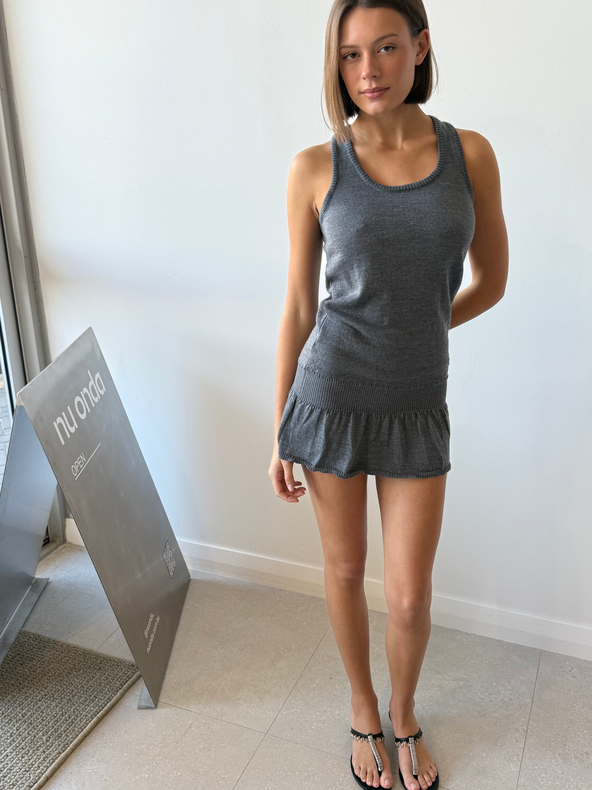 FILLE MINI DRESS GREY