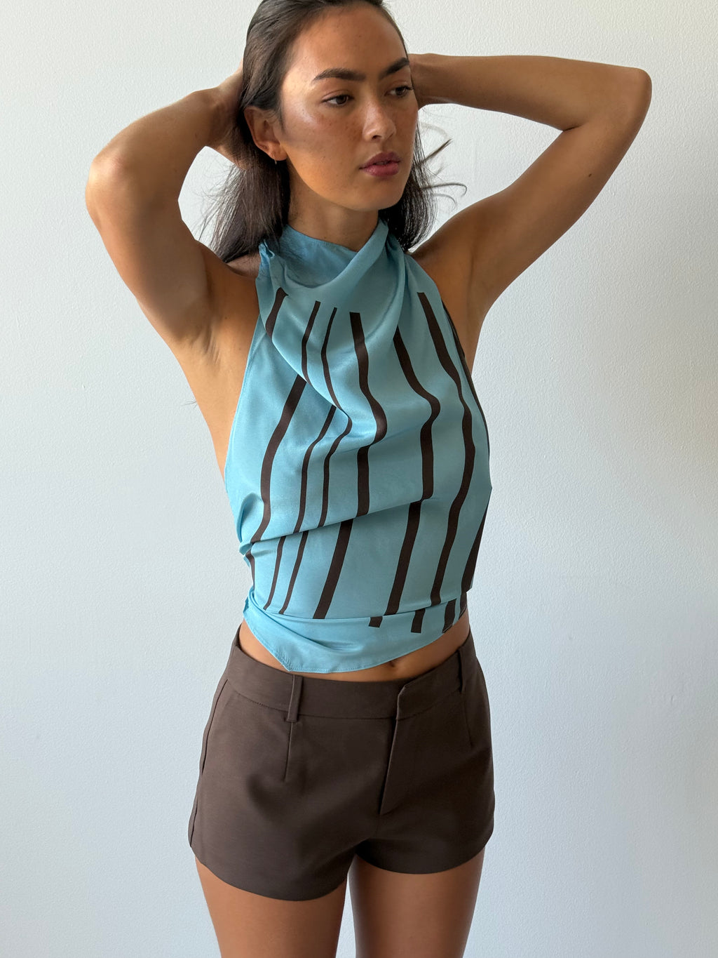 DYLAN MINI SHORT CHOCOLATE