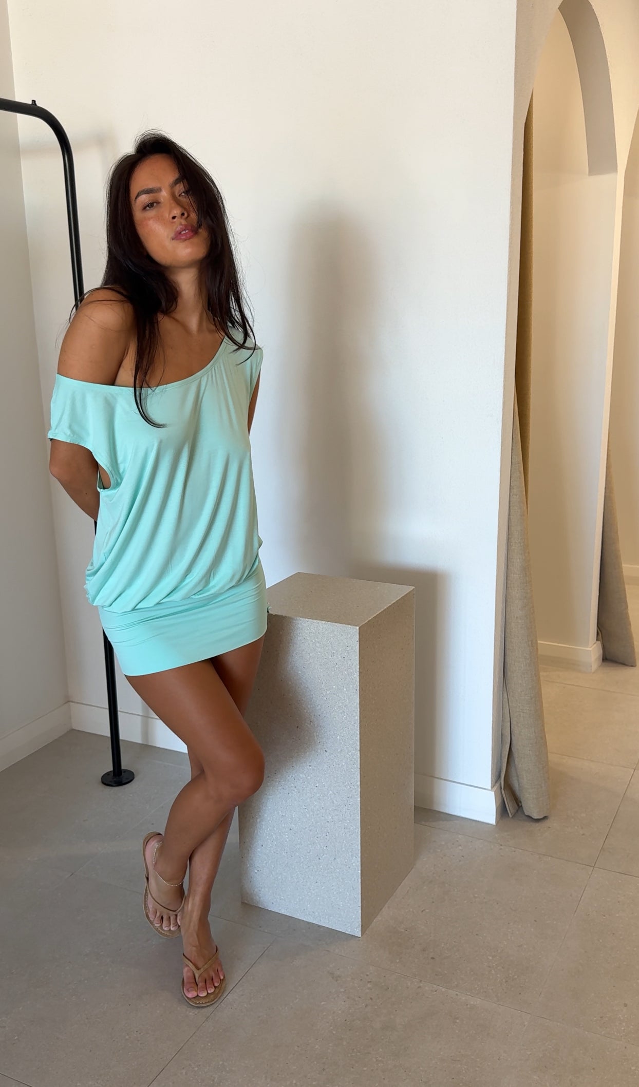 THE REL DRESS BABY BLUE