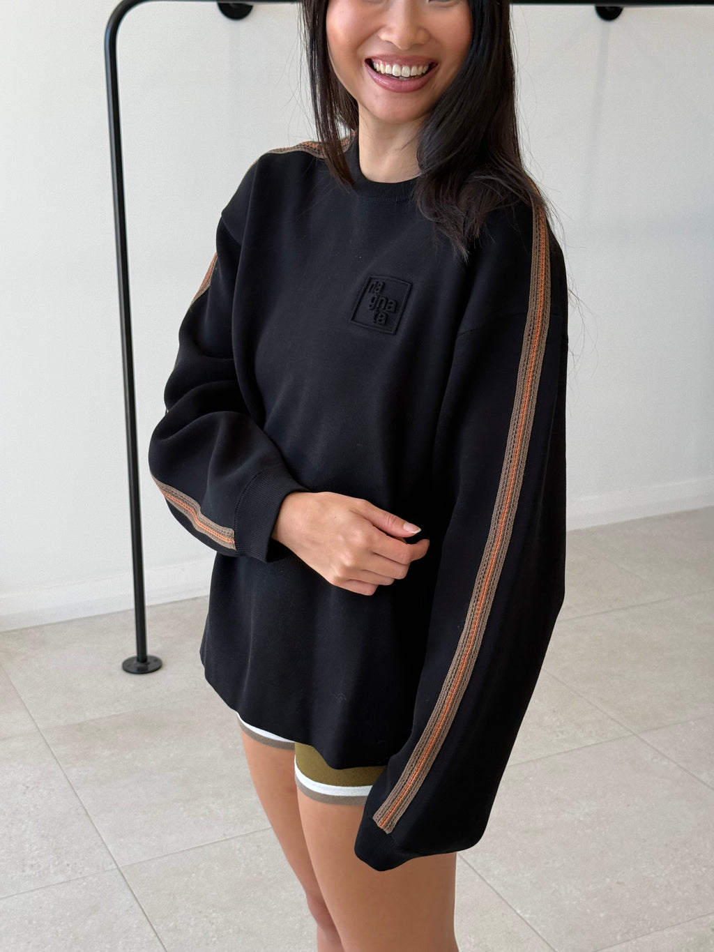 ORGANIC MICRO SWEATER BLACK