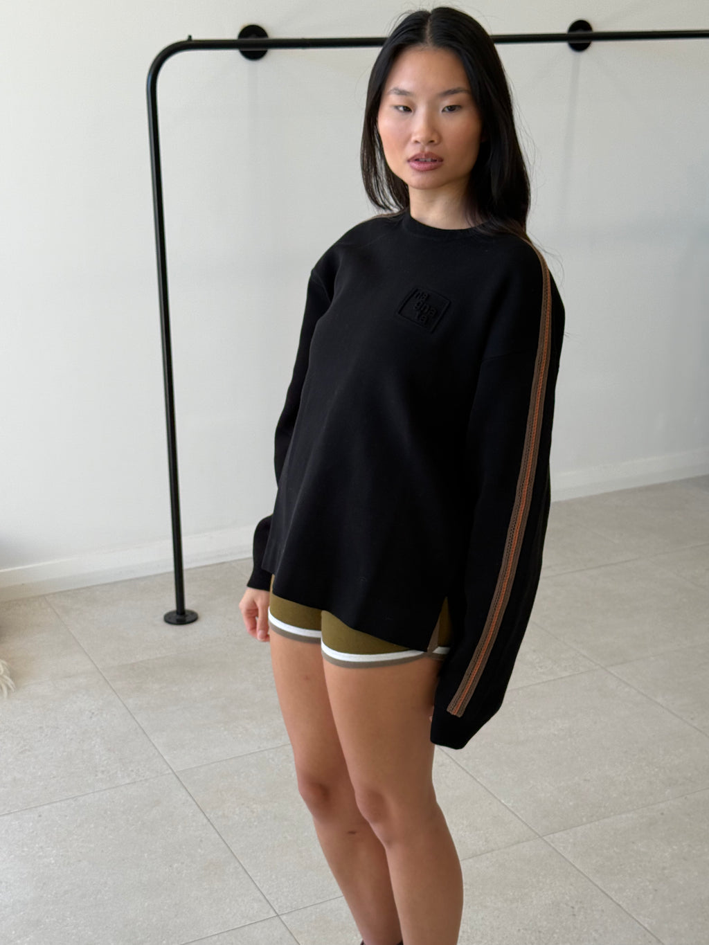ORGANIC MICRO SWEATER BLACK