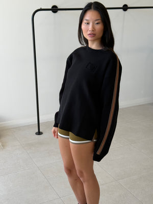 ORGANIC MICRO SWEATER BLACK