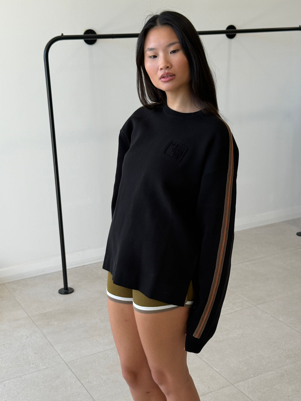 ORGANIC MICRO SWEATER BLACK