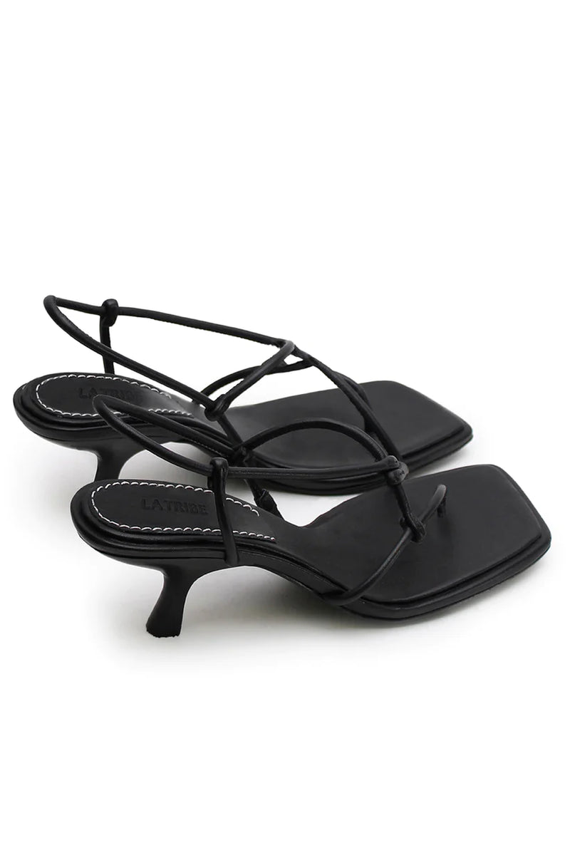 LILY HEEL BLACK - LA TRIBE