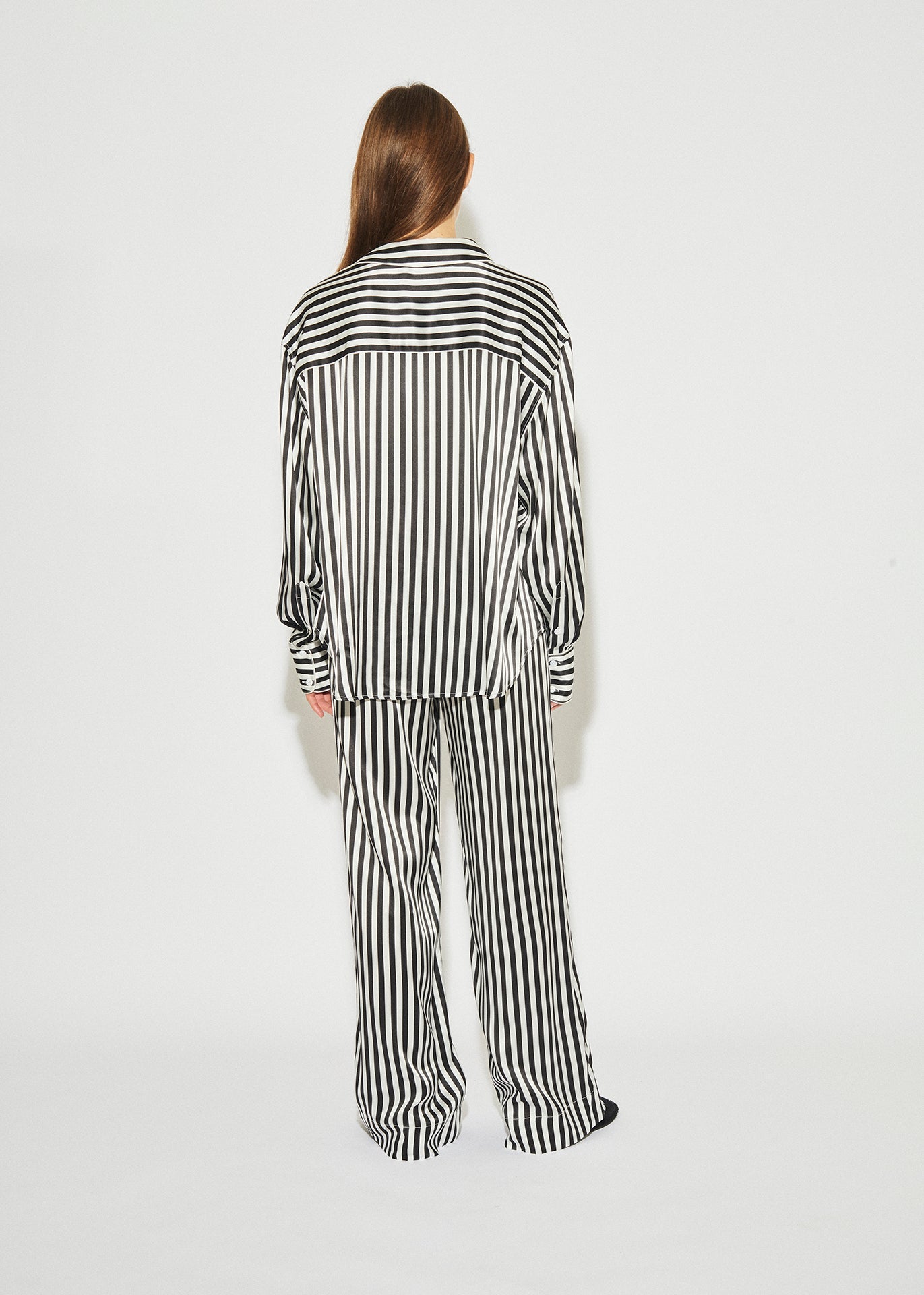 LOUNGE PANT BLACK + WHITE STRIPE