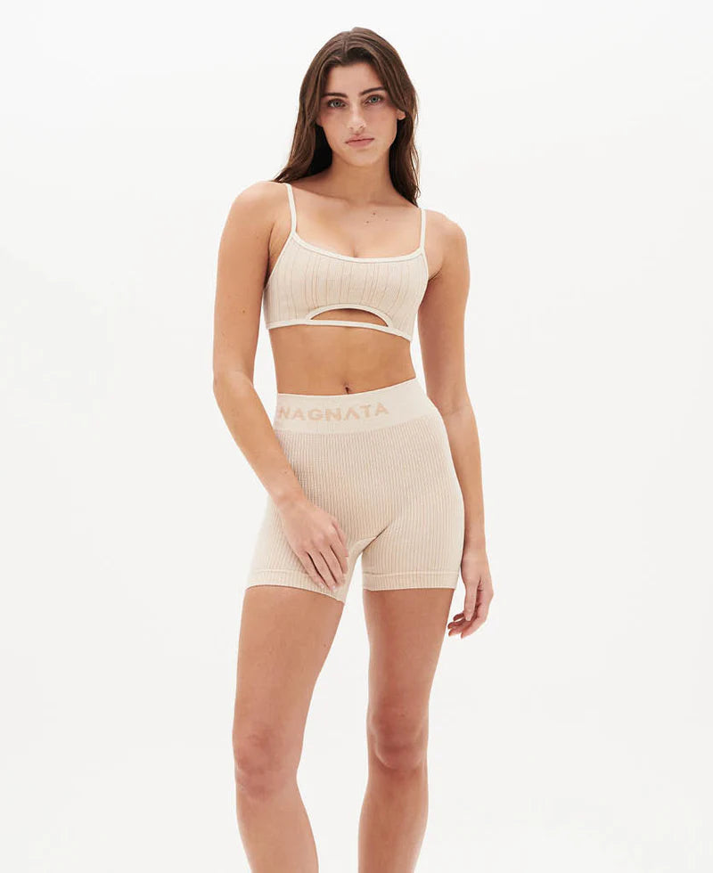 YANG WOOL MINI SHORT CREAM