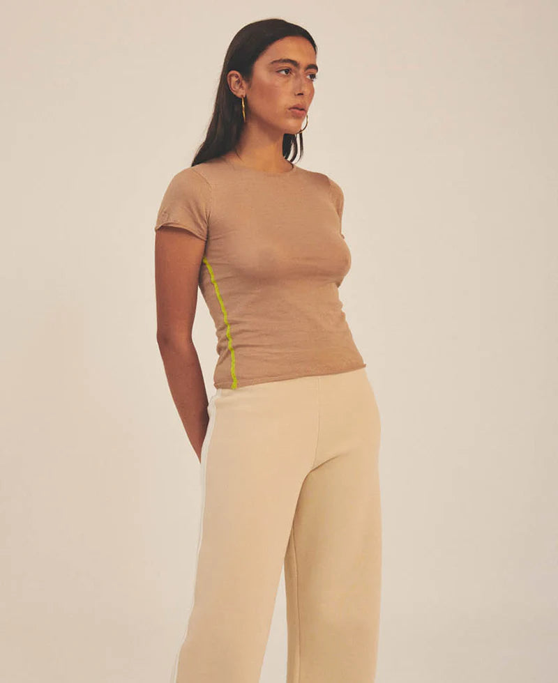 SHEER ESSENTIALS BABY TEE NATURAL