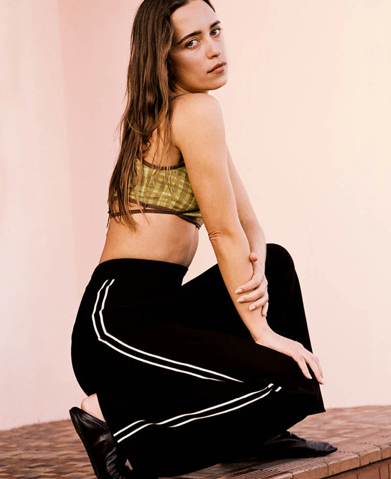 SOMA STRIPE PANT BLACK