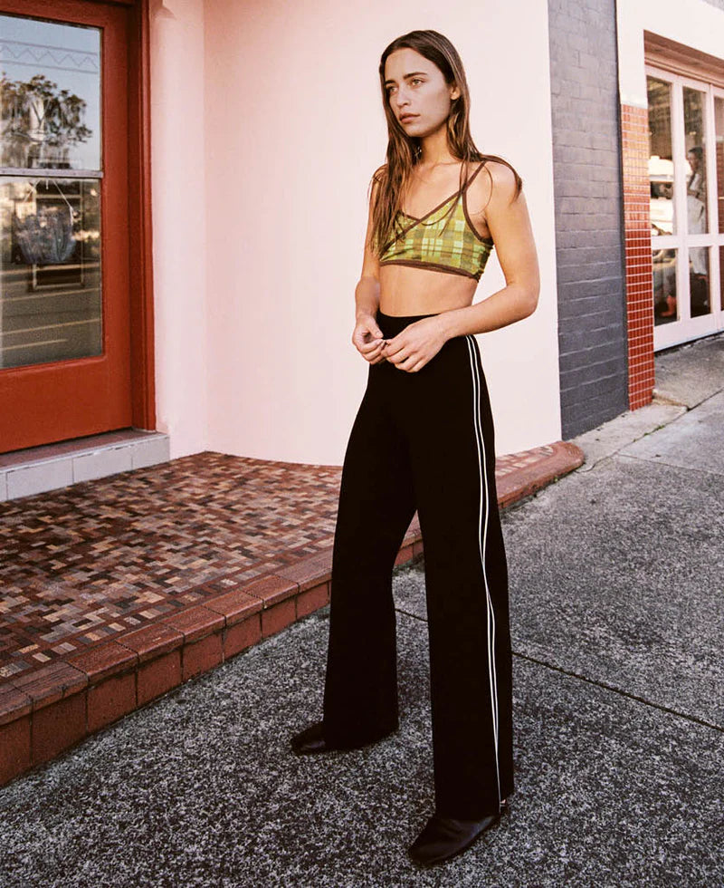 SOMA STRIPE PANT BLACK