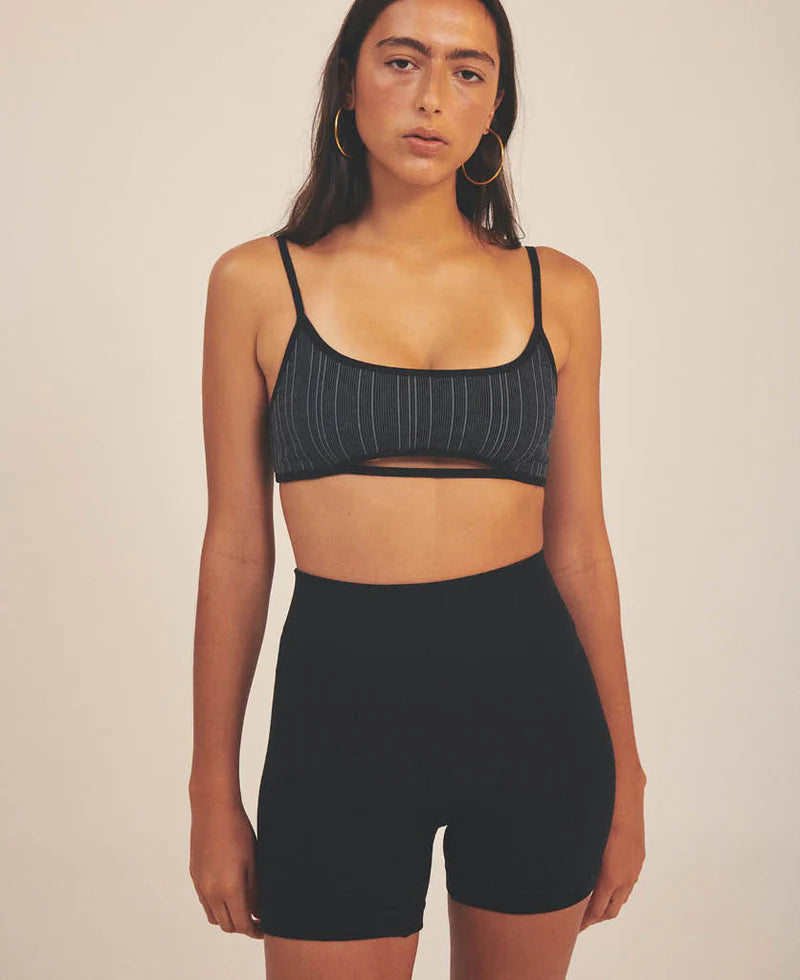 ELBA WOOL BRALET BLACK