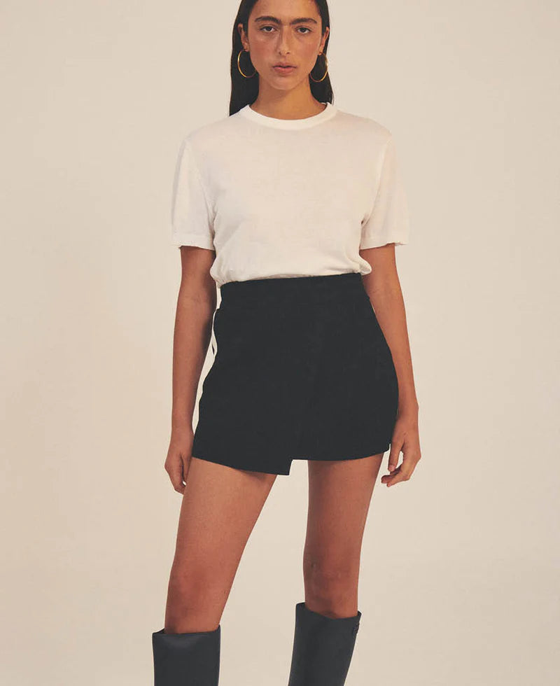 MARINA MINI SKIRT BLACK - NAGNATA