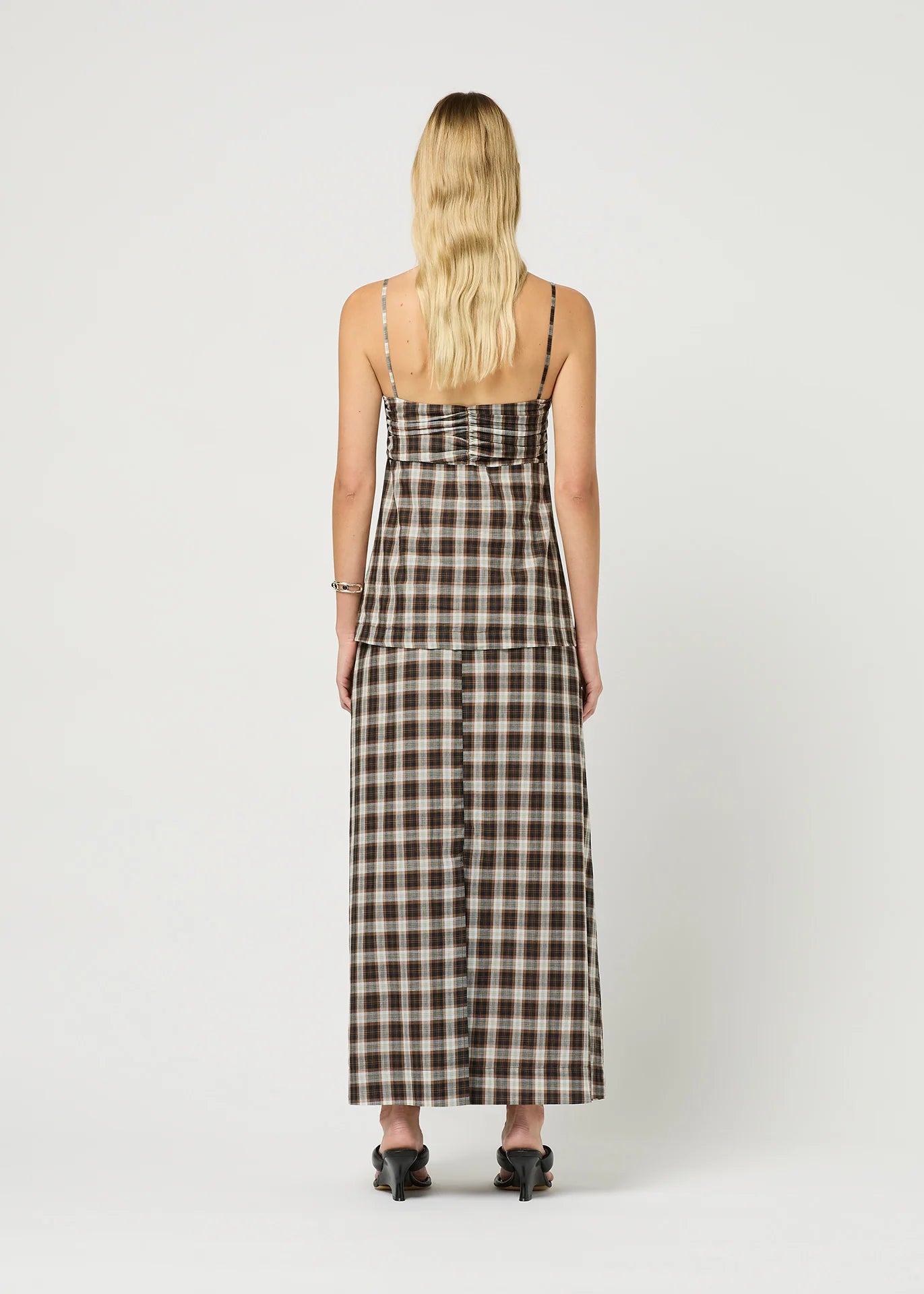 RUCHED CAMI TARTAN