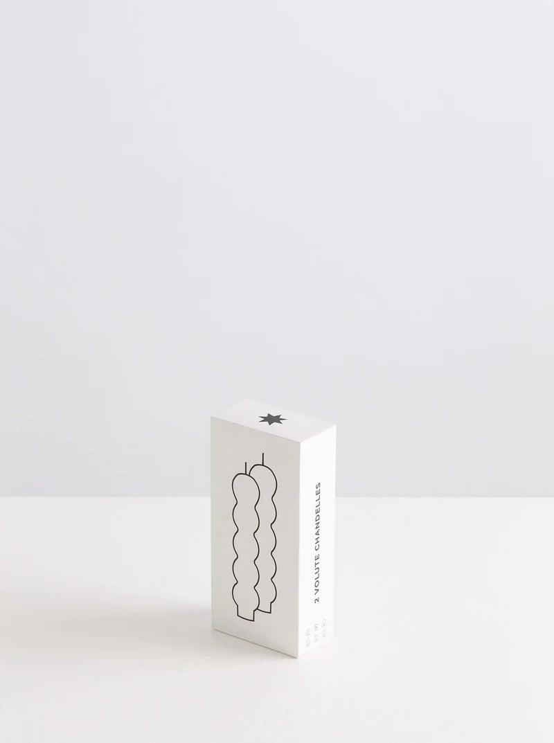 2 VOLUTE CANDLES PINK - MAISON BALZAC