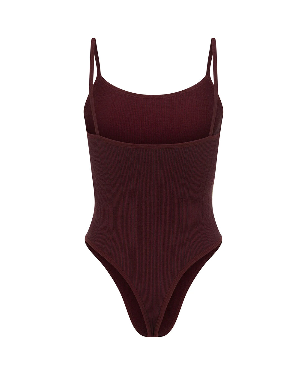 PINSTRIPE WOOL BODYSUIT MULBERRY