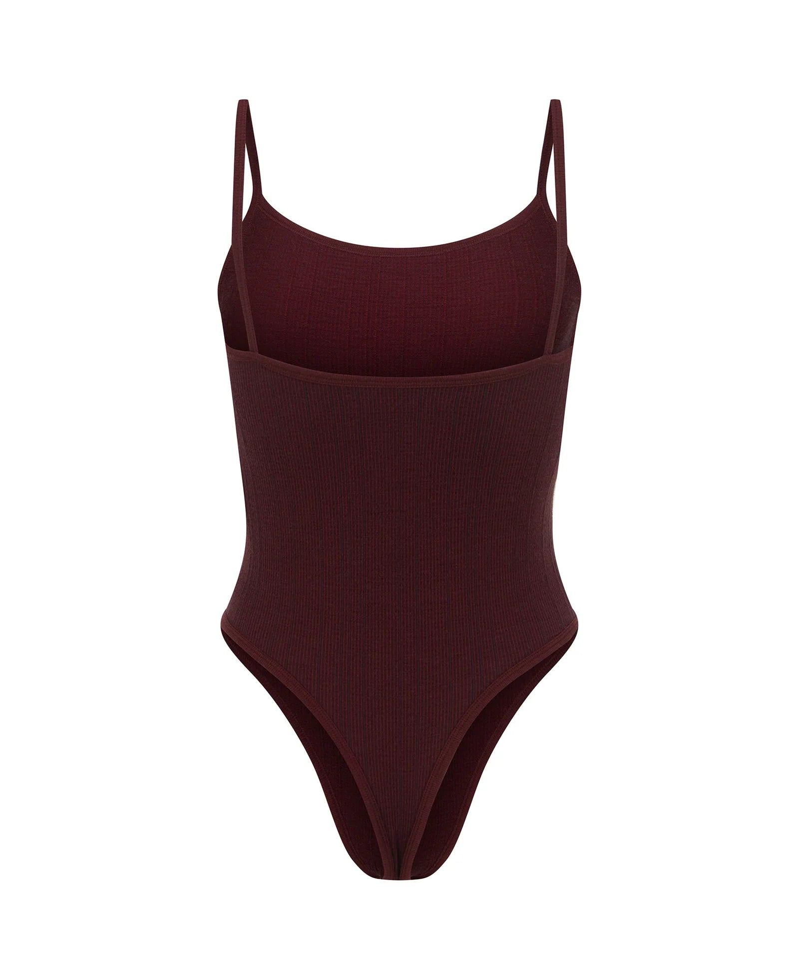 PINSTRIPE WOOL BODYSUIT MULBERRY