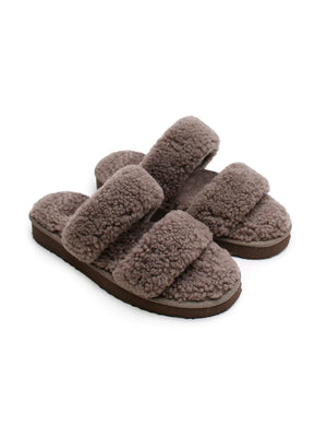 PLATFORM SLIPPER TRUFFLE