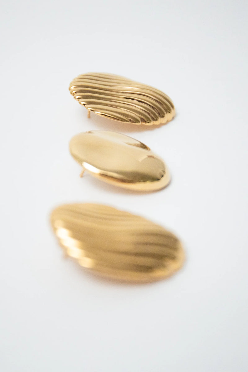 PALOMA DOME EARRINGS LARGE GOLD - NINA GORDON