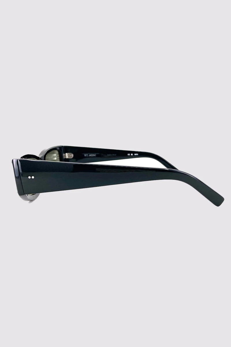 EVERYDAY RECTANGLE SUNGLASSES BLACK - ST.AGNI