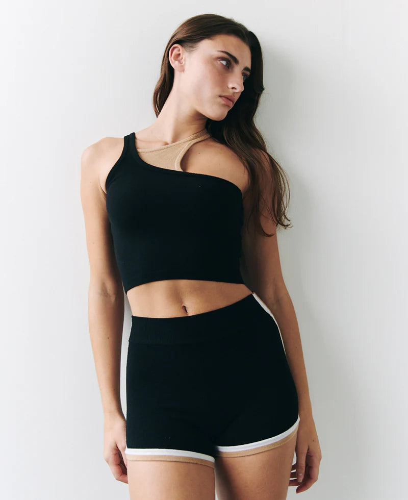 RETRO TANK BLACK/SANDSTONE
