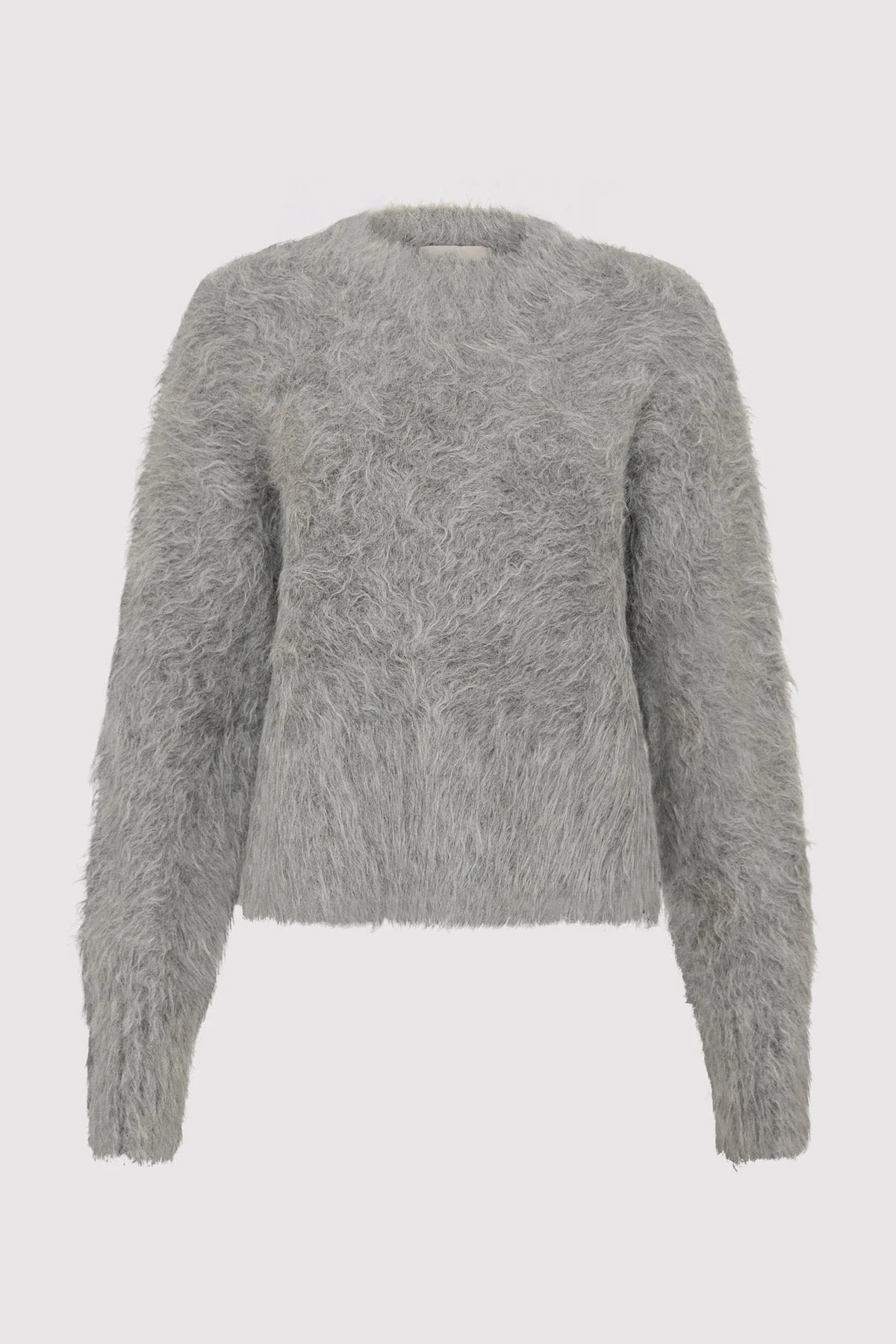 ALPACA SWEATER SOFT GREY