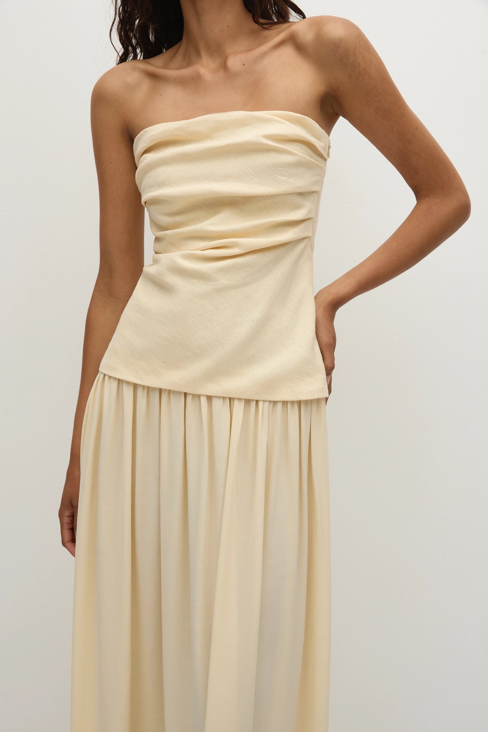 HEDY MAXI DRESS BUTTER