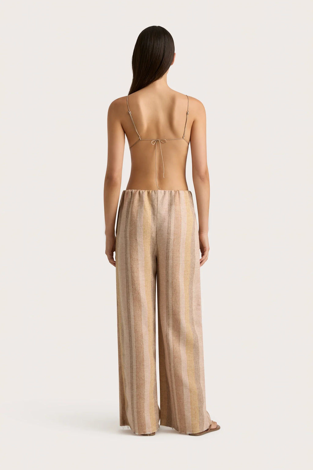SAO PAULO TROUSER TERRACOTTA STRIPE