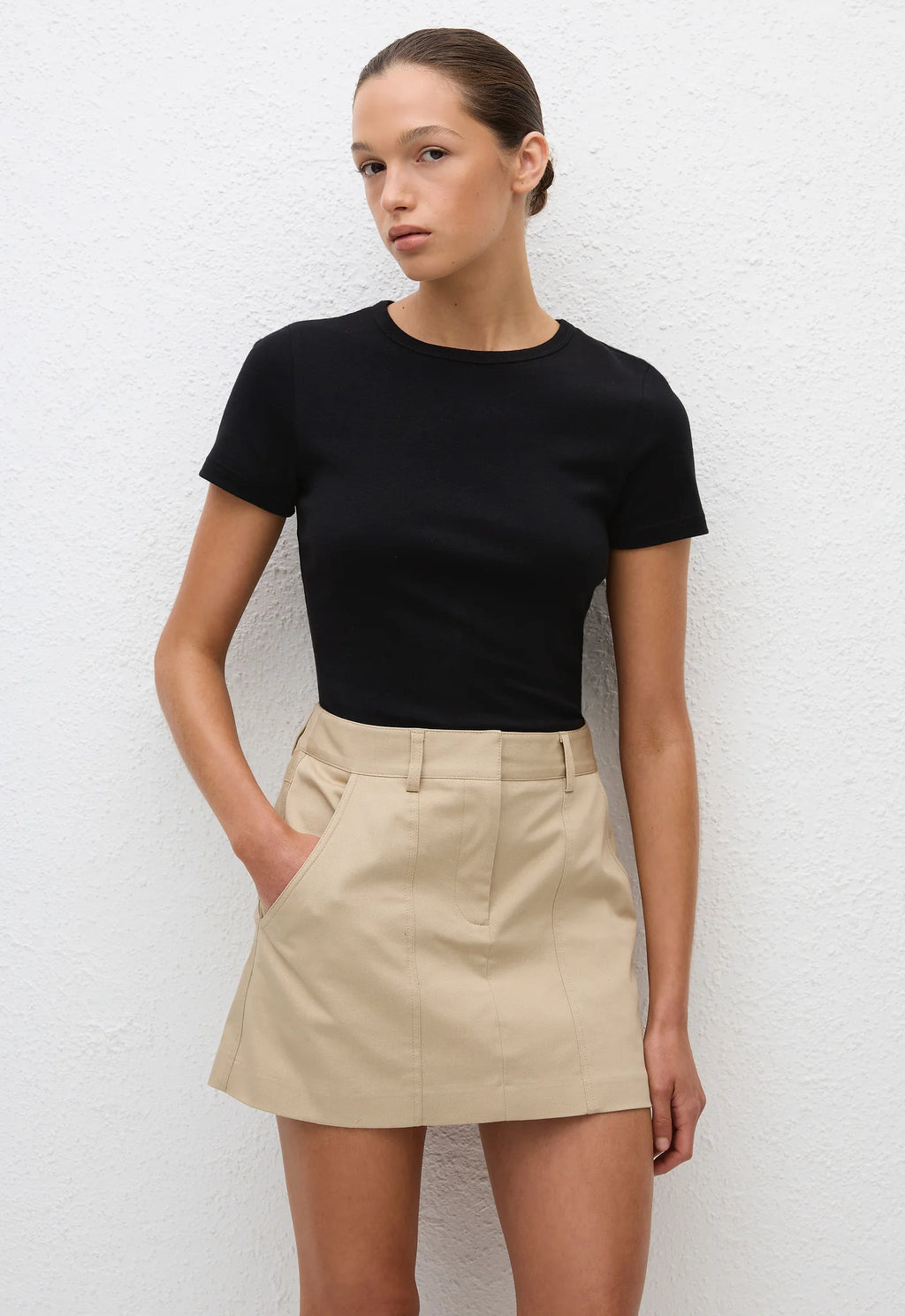 UTILITY MINI SKIRT SAND