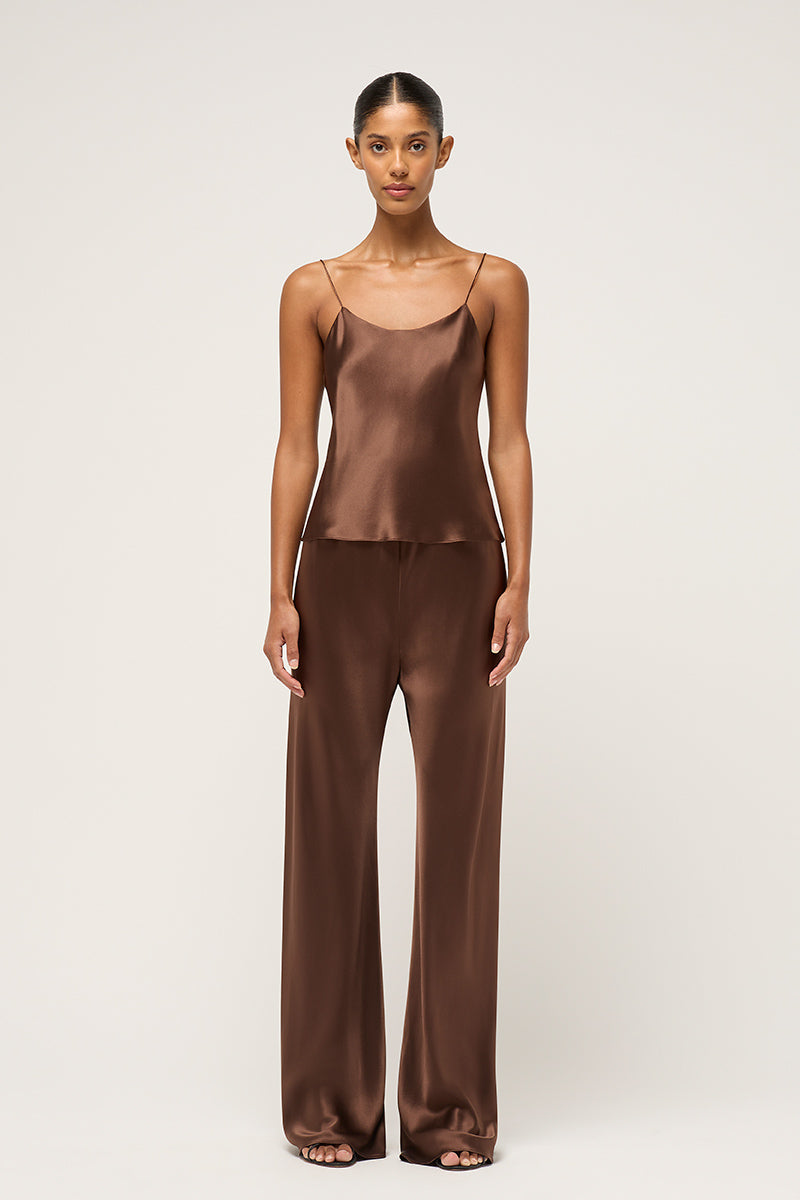 BIAS CAMISOLE BROWN