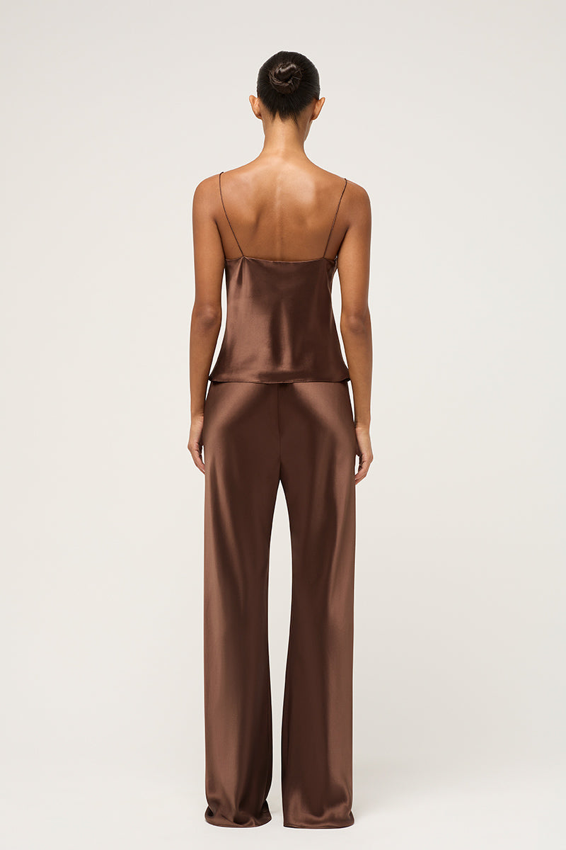 BIAS CAMISOLE BROWN - MICHAEL LO SORDO