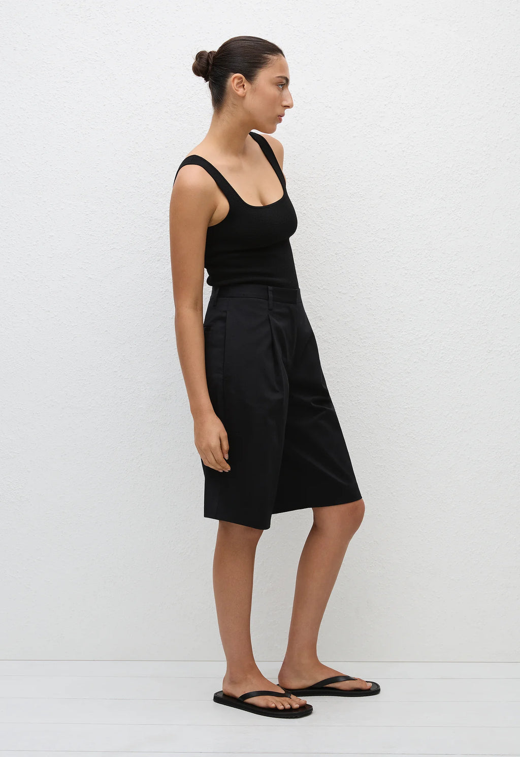 LONG CHINO SHORT BLACK
