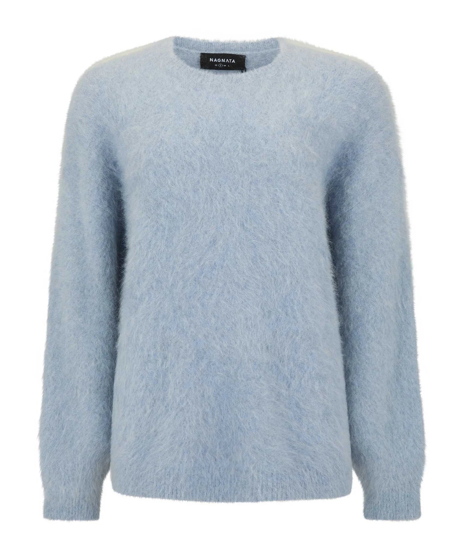 BRUSED ALPACA SWEATER MIST