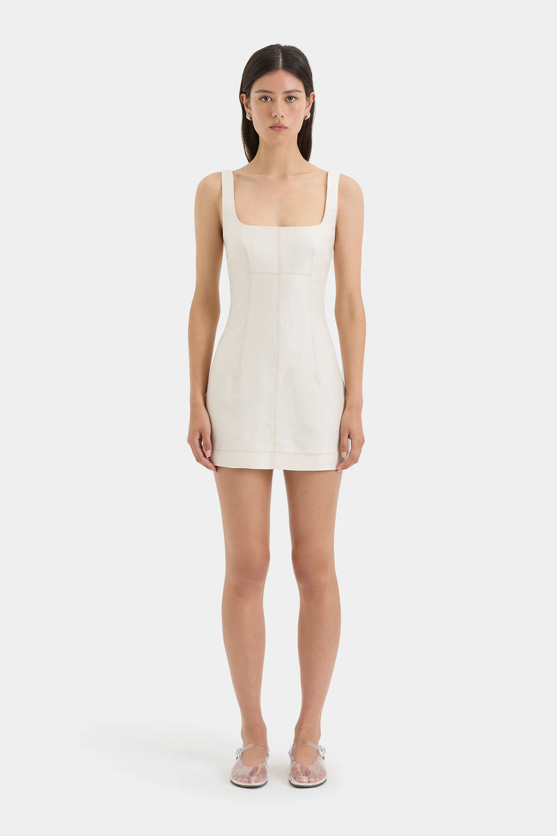 EMILIA CORSET MINI DRESS NATURAL - SIR