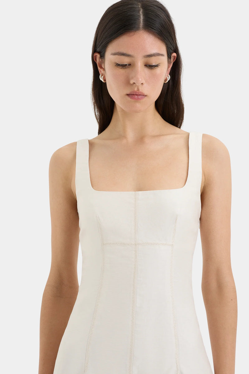 EMILIA CORSET MINI DRESS NATURAL - SIR