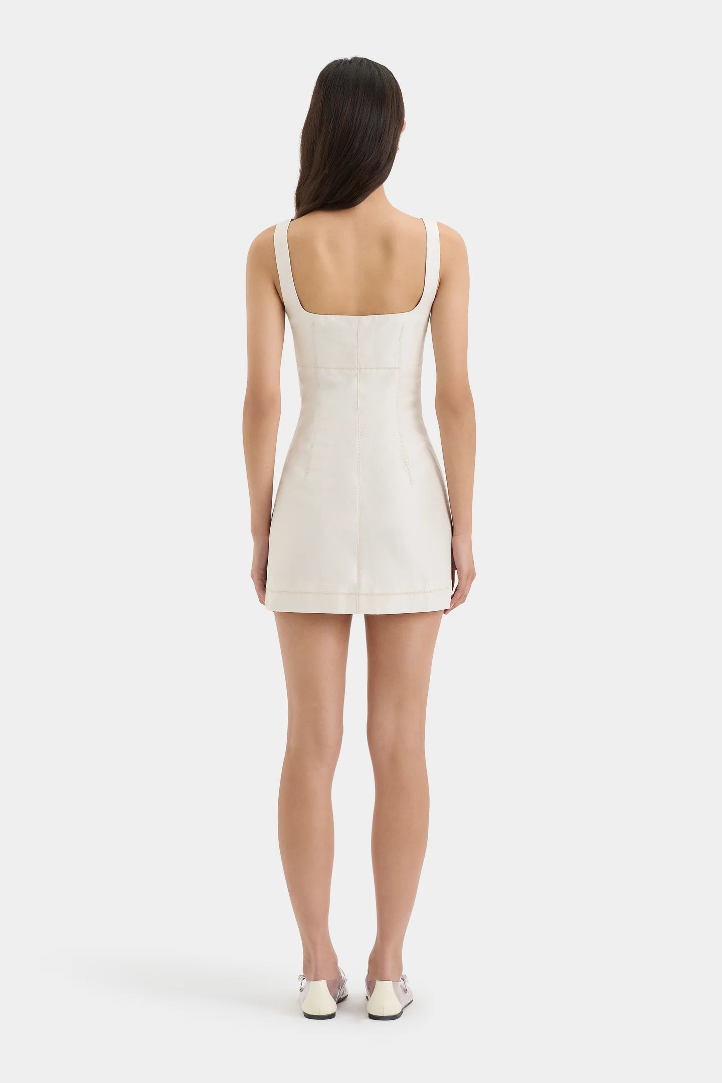 EMILIA CORSET MINI DRESS NATURAL