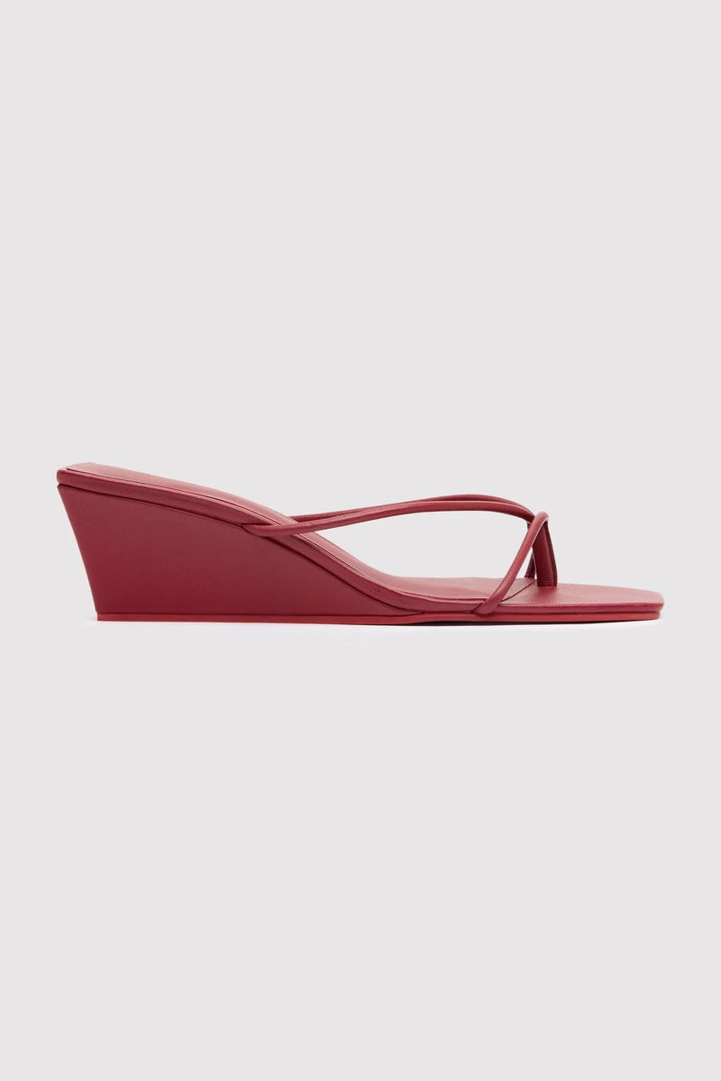 MINIMAL LOW WEDGE ROUGE - ST.AGNI