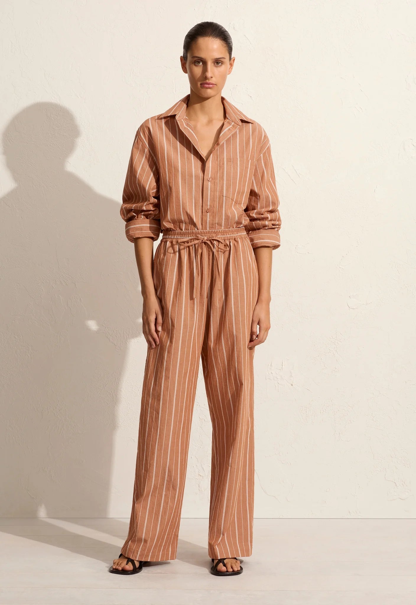 RELAXED STRIPED SHIRT DESERT STRIPE