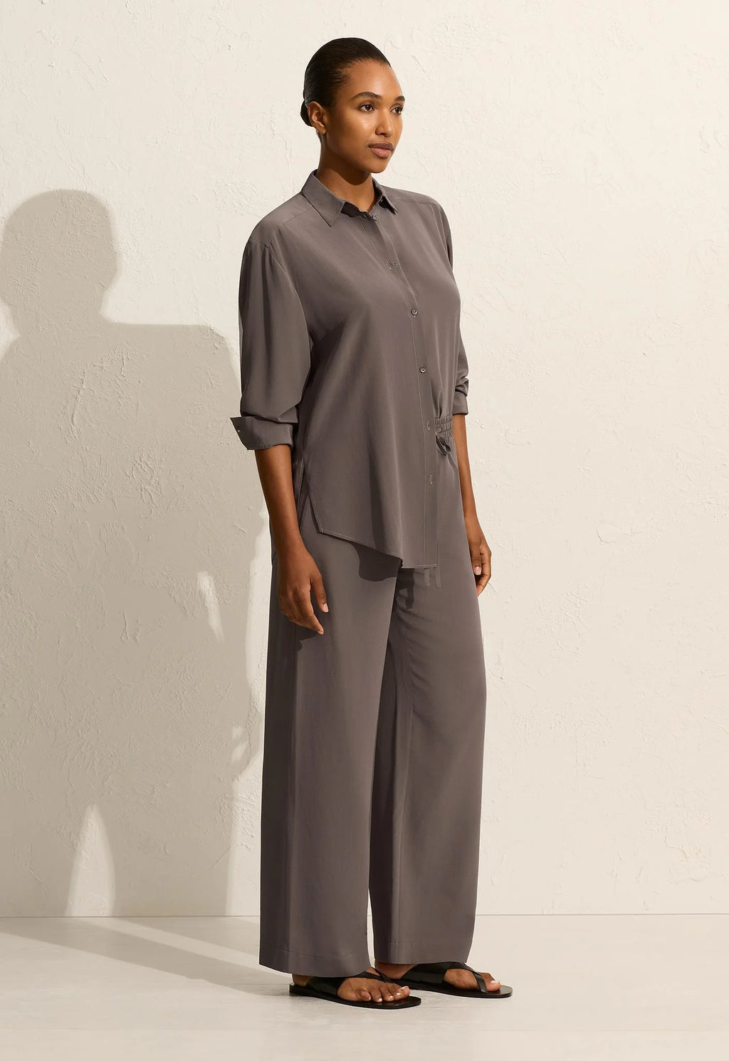 DRAWSTRING TROUSER SLATE
