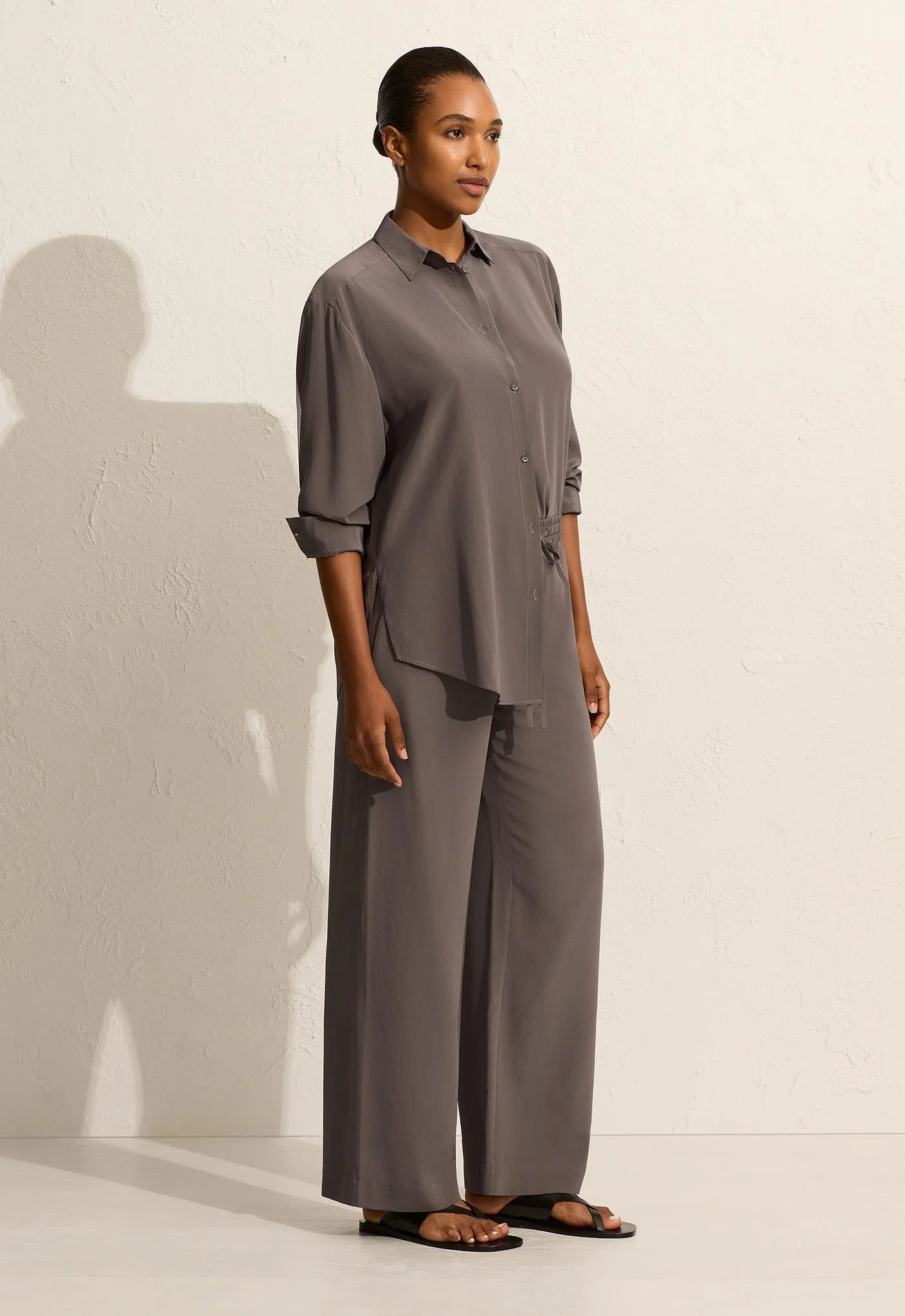 DRAWSTRING TROUSER SLATE