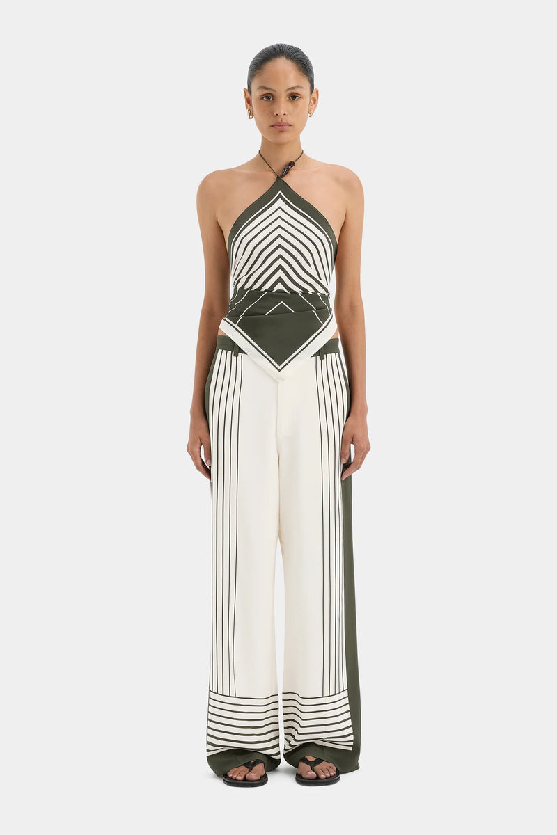 LEILANA SCARF GARDEN STRIPE - SIR