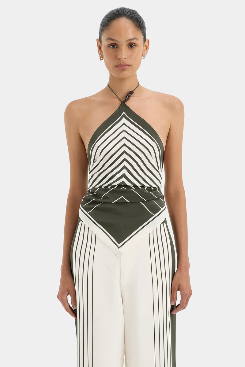 LEILANA SCARF GARDEN STRIPE - SIR