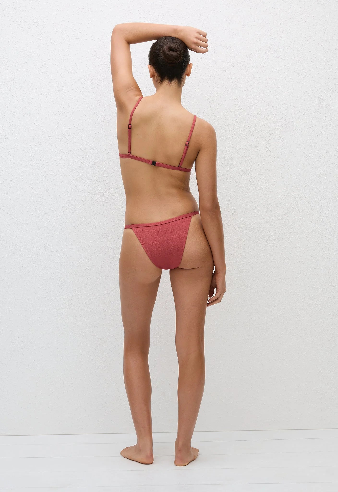 PETITE TRIANGLE TOP ROSE CRINKLE