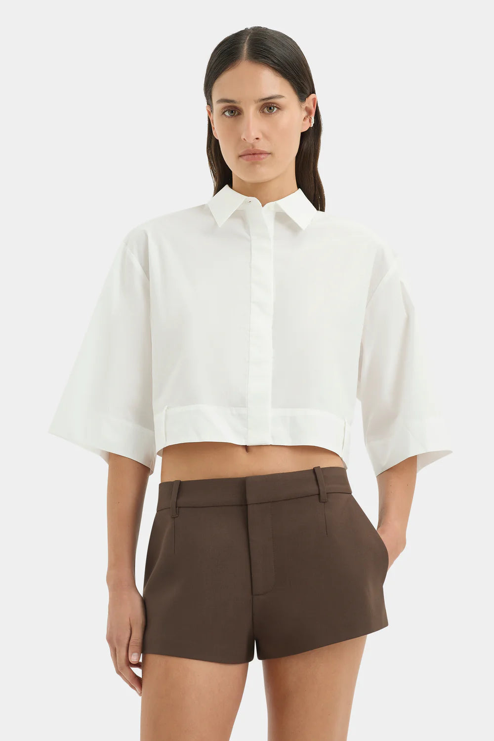 DYLAN MINI SHORT CHOCOLATE